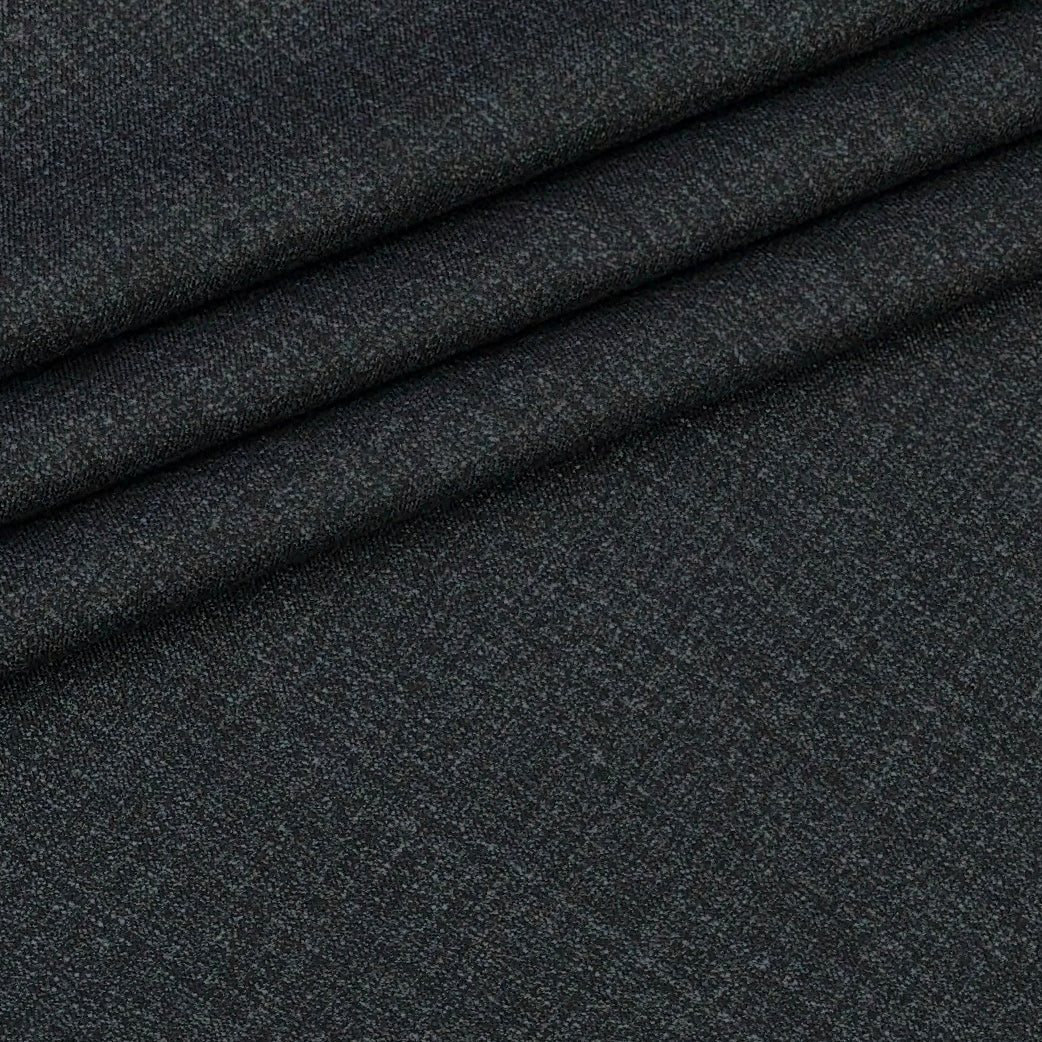 Trouser Fabric Siyaram Poly Viscose Slub Colour Worsted Black